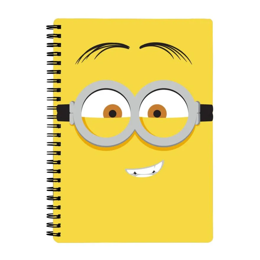 Cahier de texte Les Minions - 18x22 cm - jaune - Bagtrotter