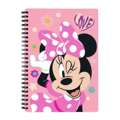 Cahier de texte Minnie - 18x22 cm - Rose - Bagtrotter