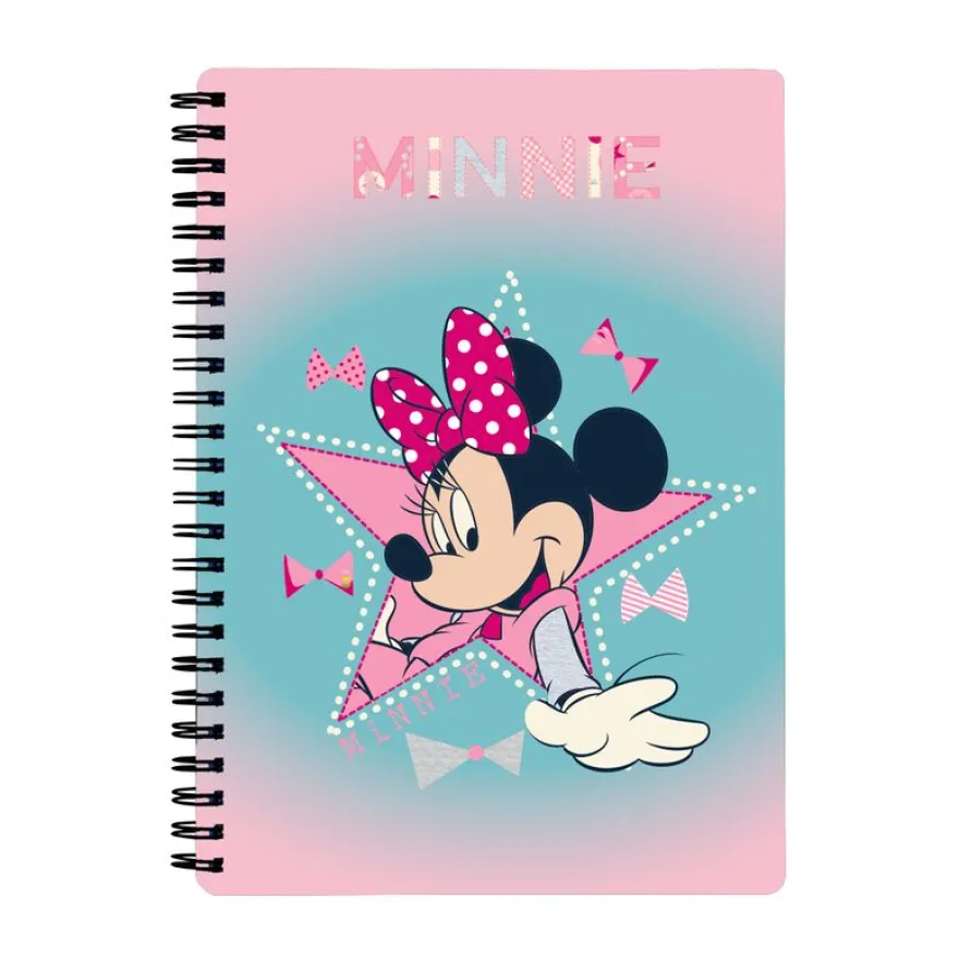 Cahier de texte Minnie - 18x22 cm - rose - Bagtrotter