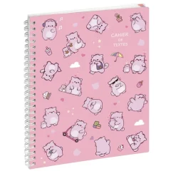 Cahier de textes à spirale Pembe - 17 x 22 cm - cute - Exacompta