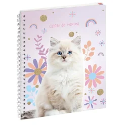 Cahier de textes à spirale Lovely - 17 x 22 cm - disponible dans différents visuels - Exacompta