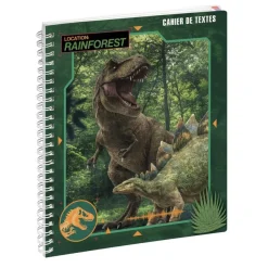 Cahier de textes à spirale Jurassic World - 17 x 22 cm - disponible dans différents visuels - Exacompta