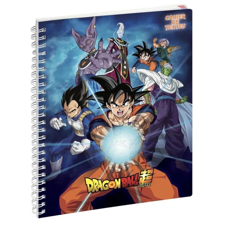Cahier de textes à spirale Dragon Ball S - 17 x 22 cm - disponible dans différents visuels - Exacompta