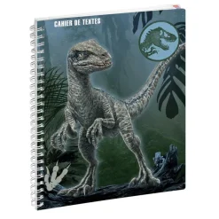 Cahier de textes à spirale Jurassic World - 17 x 22 cm - Raptor - Exacompta