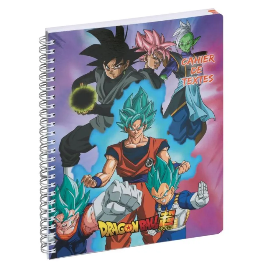Cahier de textes à spirale Dragon Ball S - 17 x 22 cm - rose - Exacompta