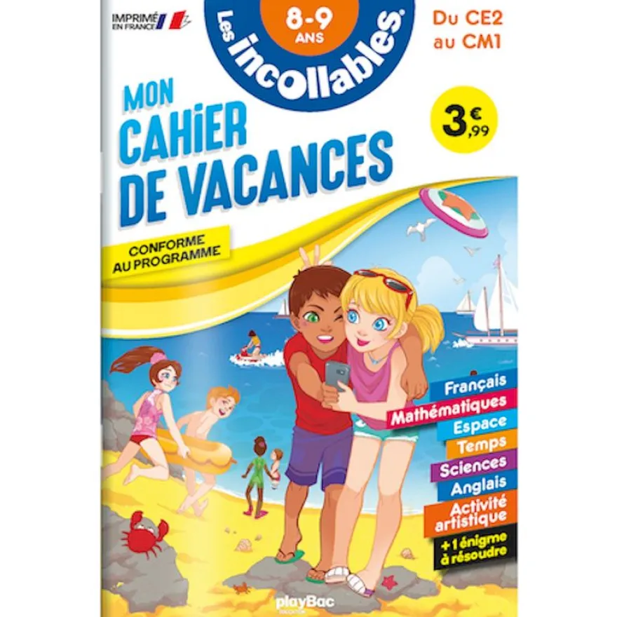 Cahier de vacances 2026 - Les incollables - CE2 au CM1 - 8/9 ans