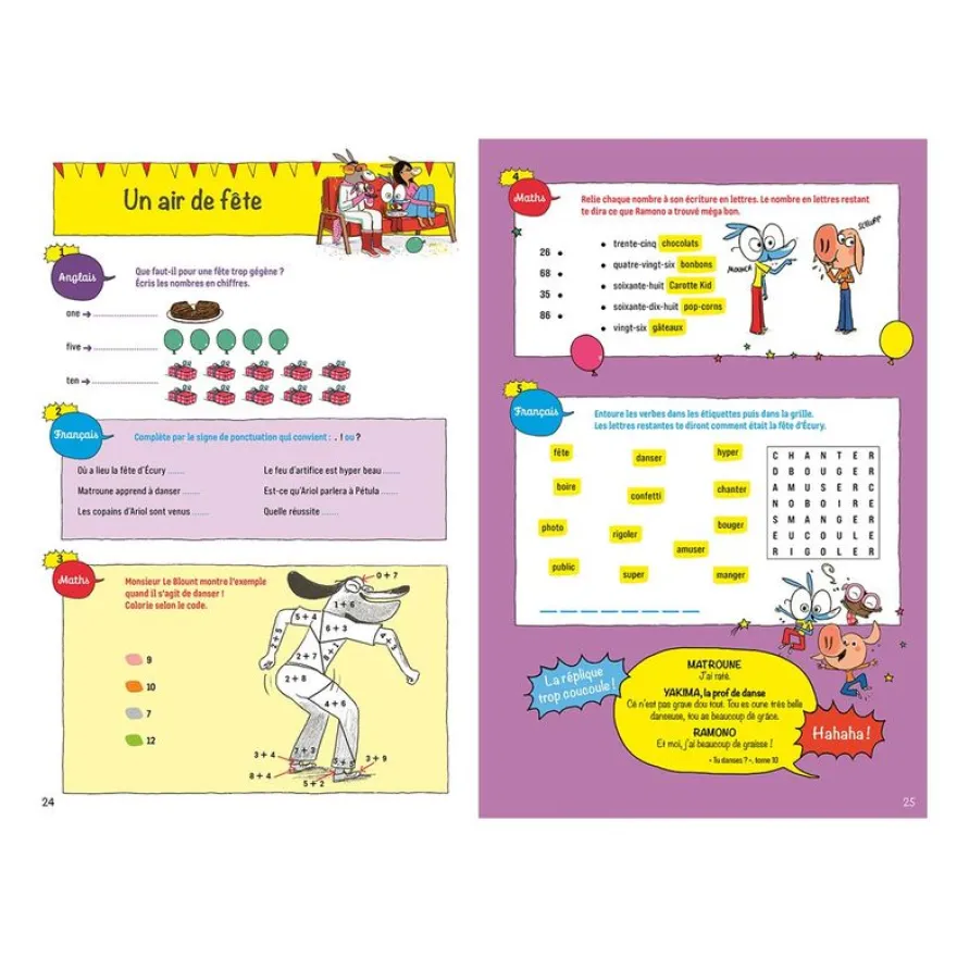 Cahier de vacances 2025 Ariol - Les Incollables - CP/CE1 - livre d'exercices