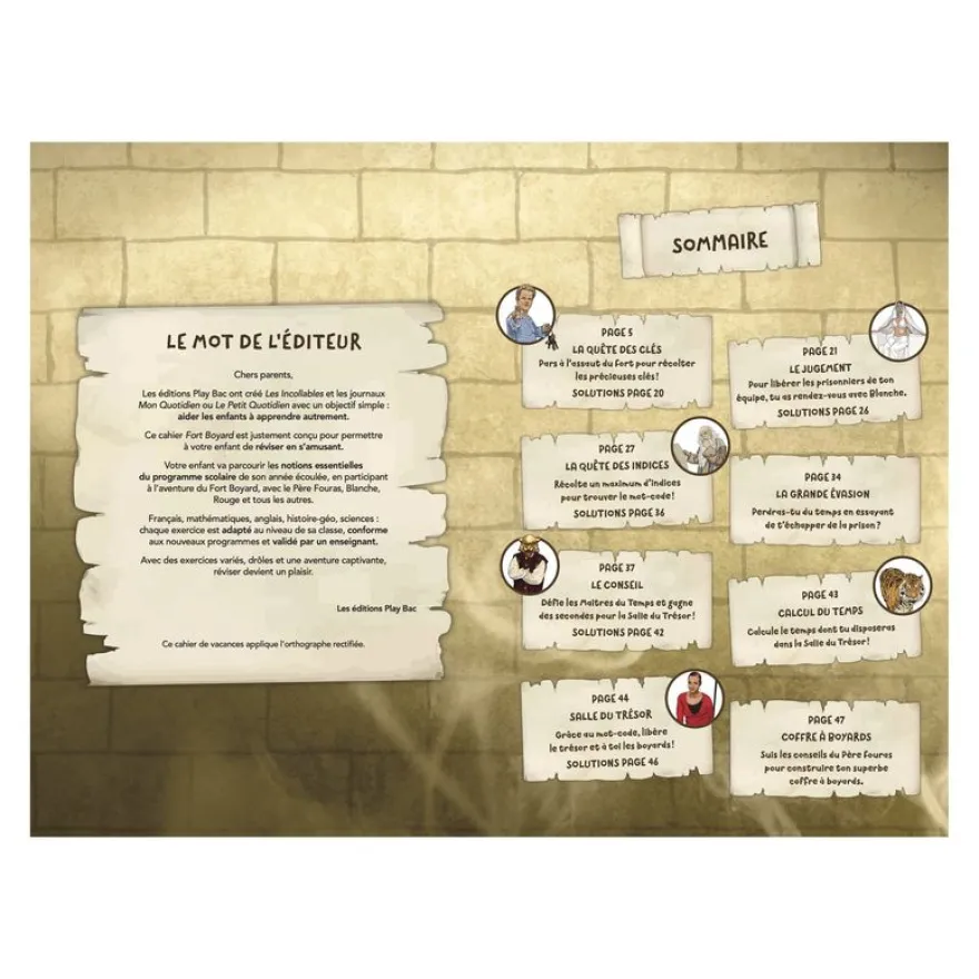 Cahier de vacances 2025 Fort Boyard - Les Incollables - 6e-5e - livre d'exercices