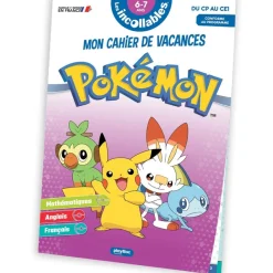 Cahier de vacances 2026 Pokémon - Les incollables - CP au CE1 - 6/7 ans