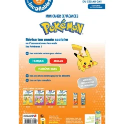 Cahier de vacances 2026 Pokémon - Les incollables - CE2 au CM1 - 8/9 ans