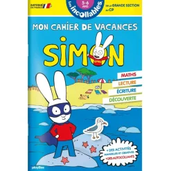 Cahier de vacances 2026 Simon - Les incollables - Grande Section au CP - 5/6 ans