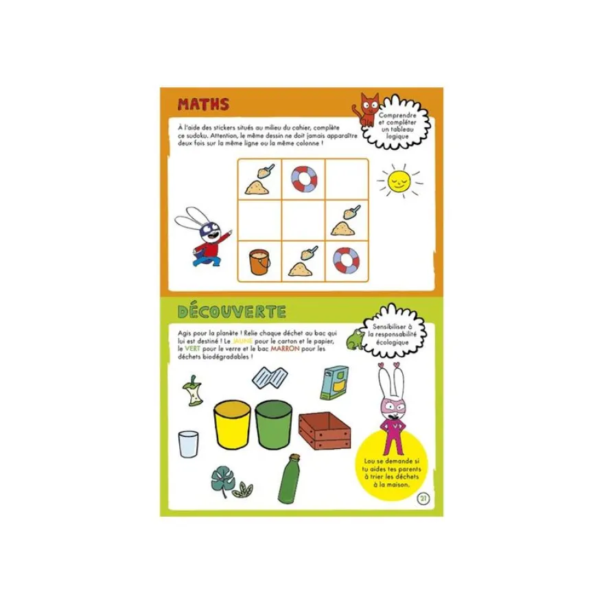 Cahier de vacances 2026 Simon - Les incollables - Grande Section au CP - 5/6 ans