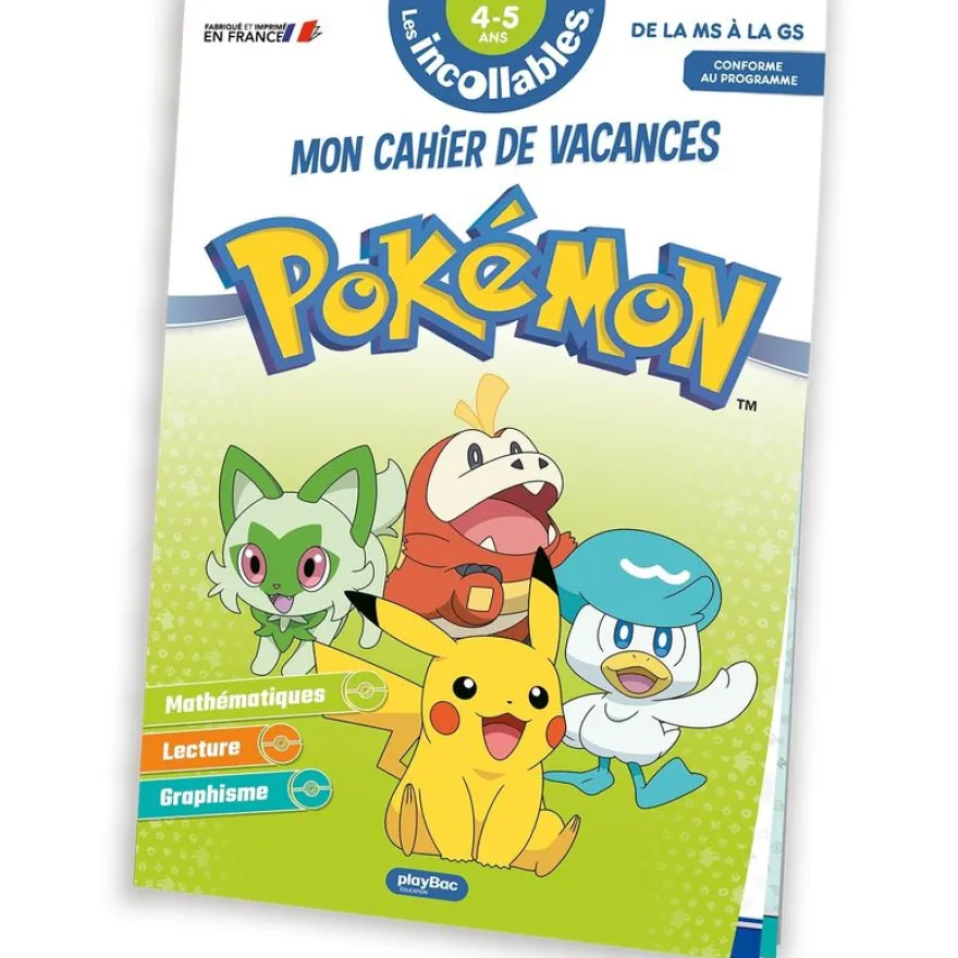 Cahier de vacances Pokémon 2026 - De la MS à la GS