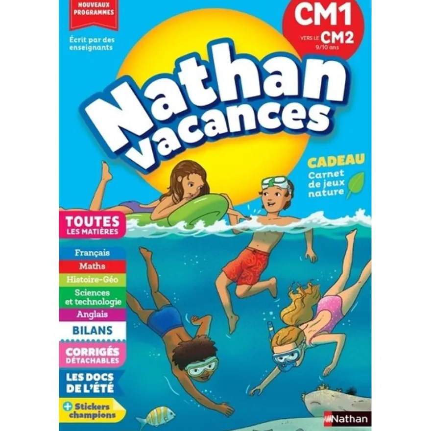 Cahier de vacances Primaire - CM1 vers CM2 - 9 - 10ans