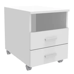 Caisson mobile INEO JET UP Bureau Vallée - L43xH56xP60 cm - 3 Tiroirs dont 1 personnalisable obligatoire - façade blanc perle