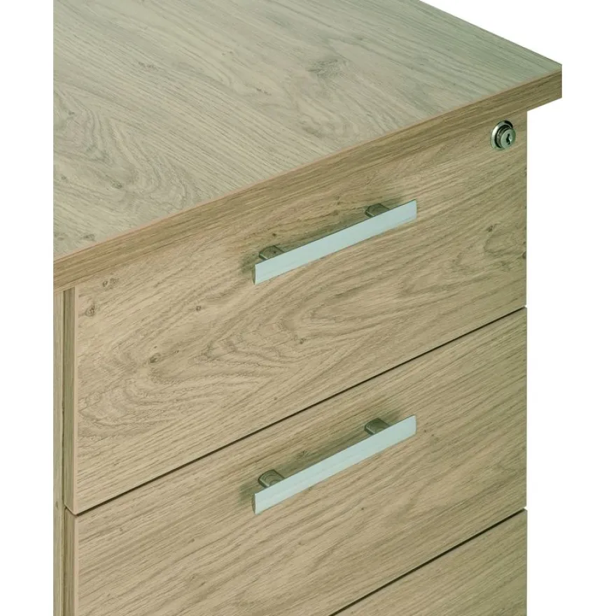 Caisson mobile IRIS - L43 x H56 x P60 cm - 2 tiroirs - Blanc perle