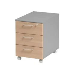 Caisson mobile JAZZ+ - Profondeur 60 cm - 3 tiroirs - Hêtre