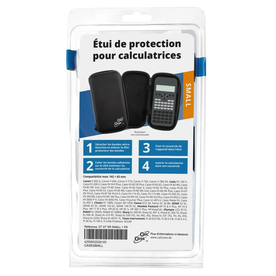 CalcCase - étui de protection pour calculatrice - small - noir