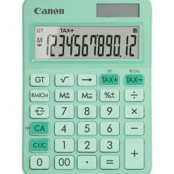 Calculatrice de bureau Canon LS-125KB - 12 chiffres - alimentation batterie et solaire - vert