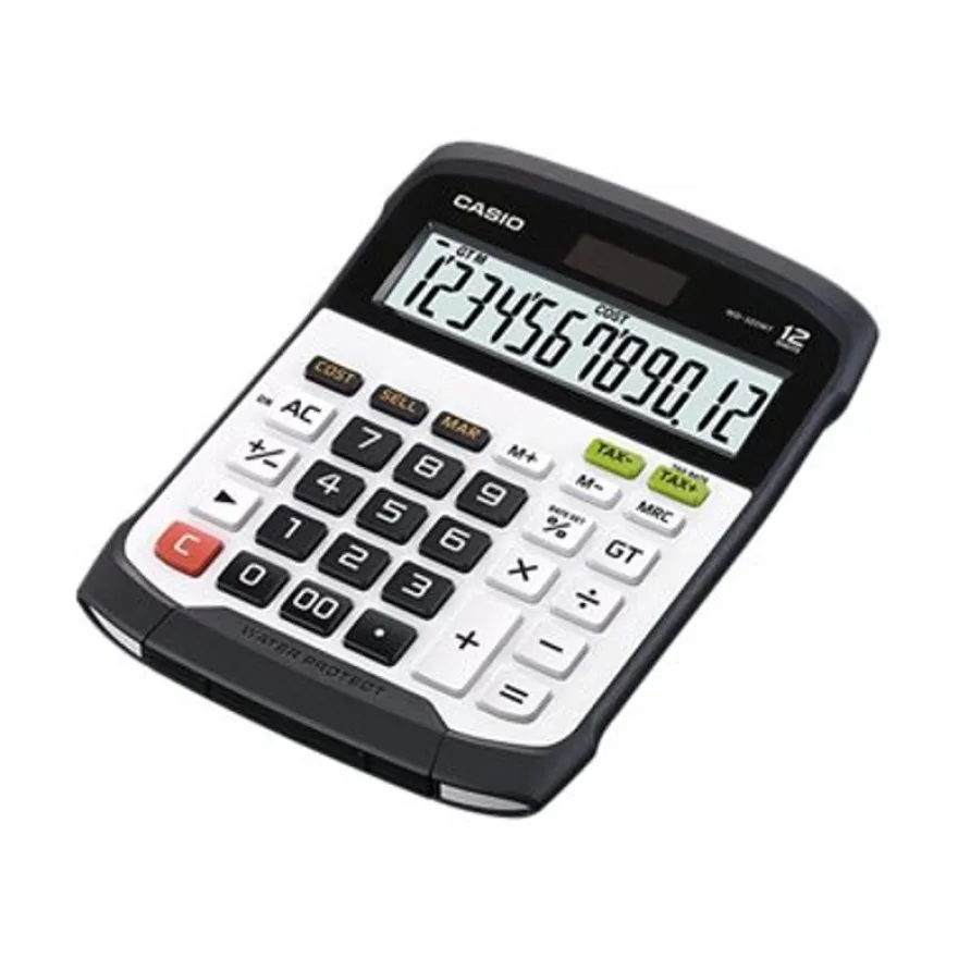 Calculatrice de bureau Casio WD-320MT - 12 chiffres - alimentation batterie et solaire