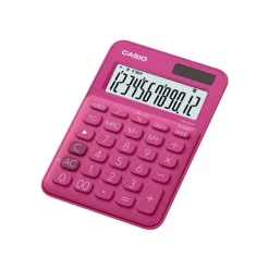 Calculatrice de bureau Casio MS-20UC - 12 chiffres - alimentation batterie et solaire - rouge