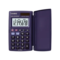 Calculatrice de poche Casio HS-8VER - 8 chiffres - alimentation batterie et solaire