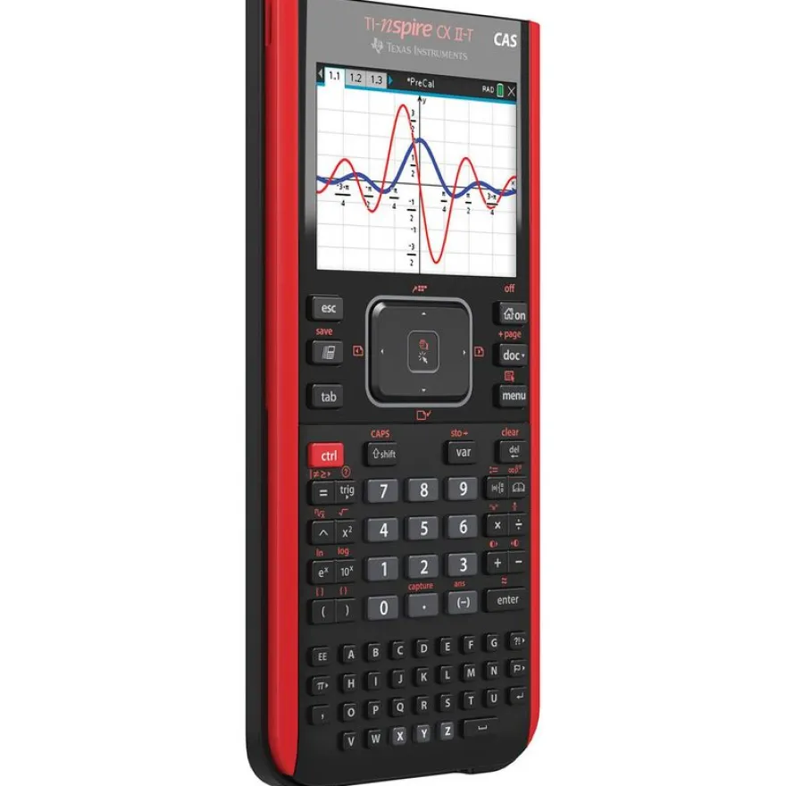 Calculatrice graphique TI-Nspire CX II-T CAS - mode examen intégré - Edition Python - précision algébrique