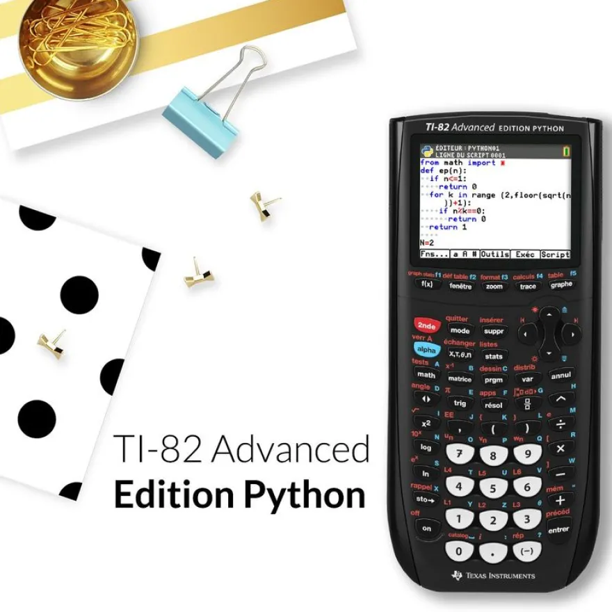 Calculatrice graphique TI-82 Advanced Edition Python