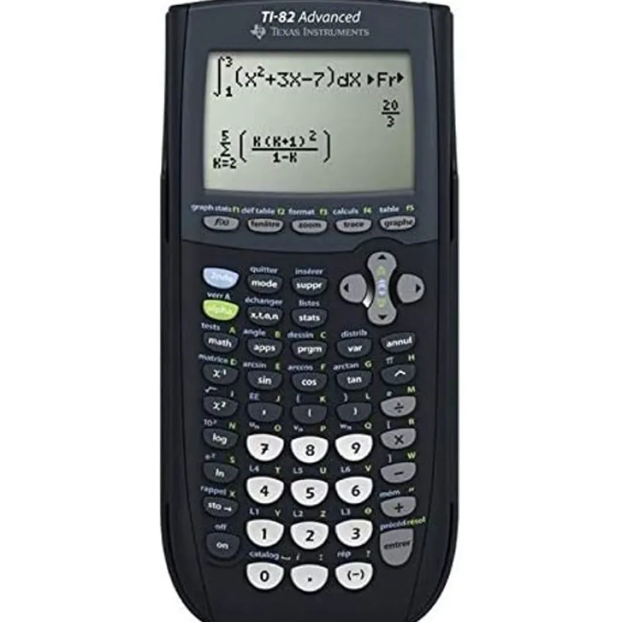 Calculatrice graphique TI-82 Advanced - mode examen intégré