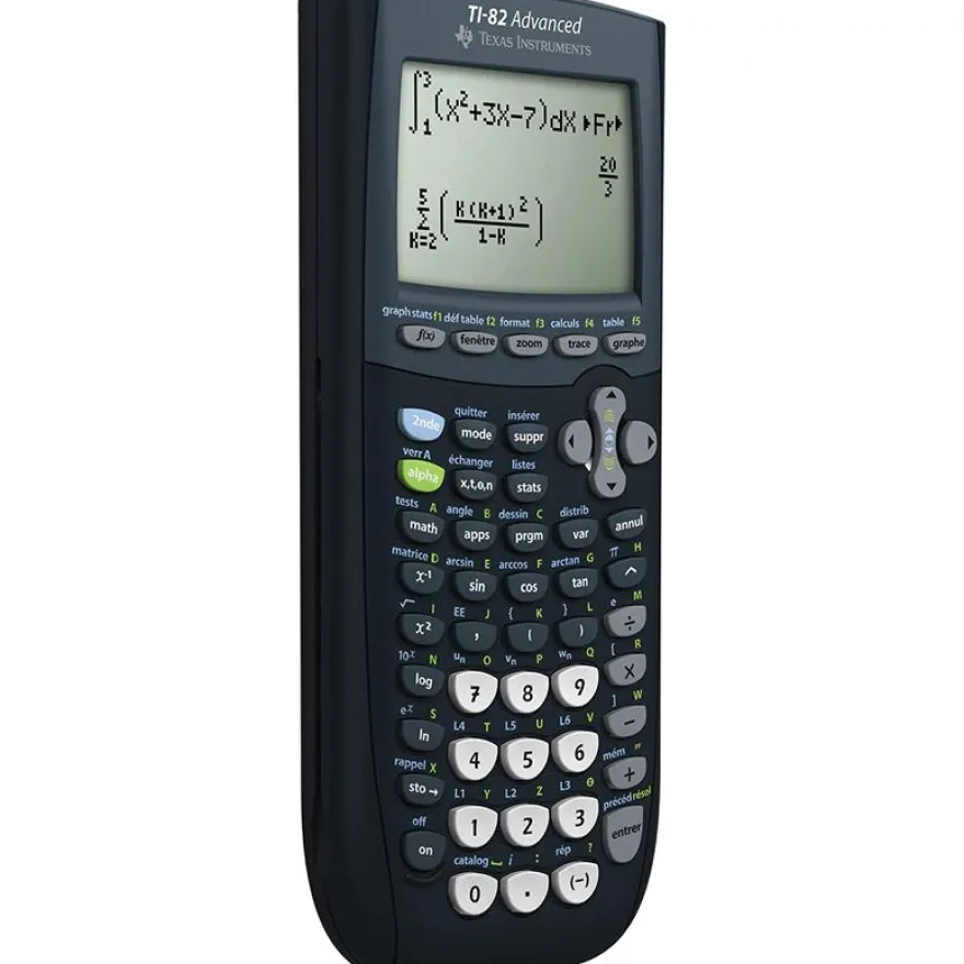 Calculatrice graphique TI-82 Advanced - mode examen intégré