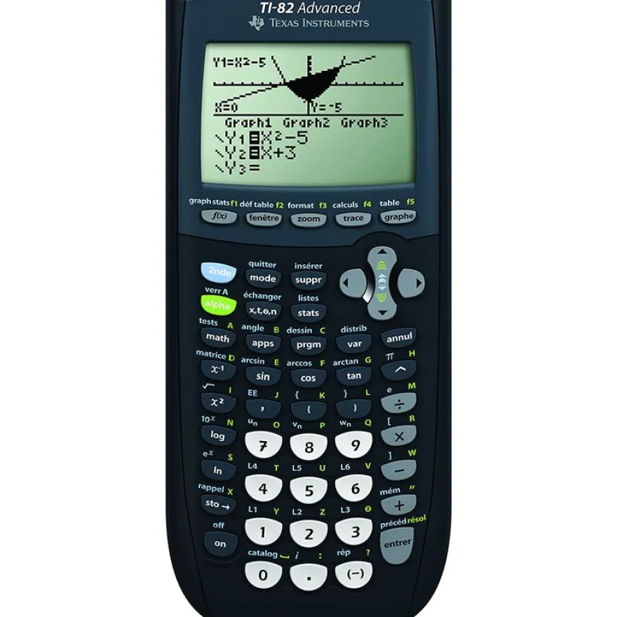 Calculatrice graphique TI-82 Advanced - mode examen intégré