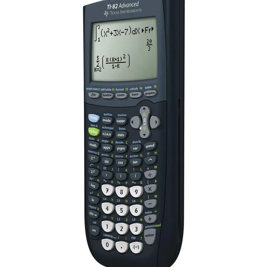 Calculatrice graphique TI-82 Advanced - mode examen intégré