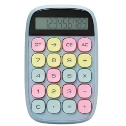 Calculatrice semi bureau SIGN "Pop petite" coloris bleu