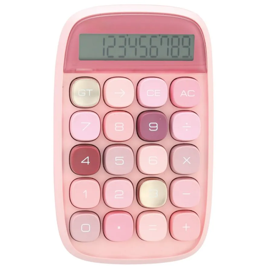 Calculatrice semi bureau SIGN "Pop petite" coloris rose