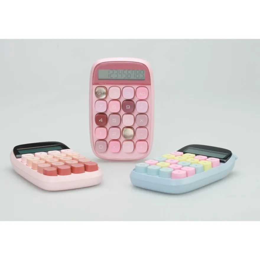 Calculatrice semi bureau SIGN "Pop petite" coloris rose