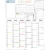 Calendrier Bullet - papier recyclé - 6 mois par face - 32 x 42 cm - Oberthur