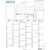 Calendrier Bullet - papier recyclé - 6 mois par face - 21 x 26,5 cm - Oberthur