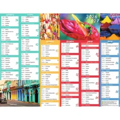 Calendrier Color Story - 6 mois par face - 32 x 42 cm - Oberthur