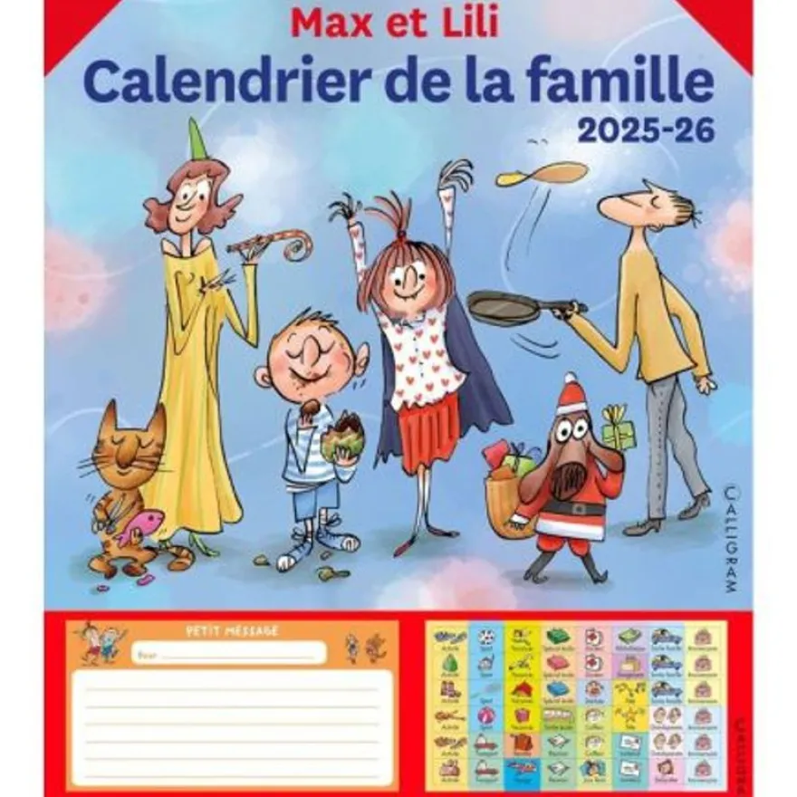 Calendrier de la famille 2025-2026