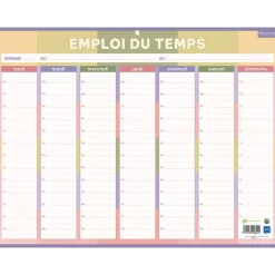 Calendrier Emploi du Temps Famille Medium - 32 x 42 cm - Bouchut