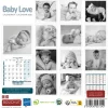 Calendrier illustré BOUCHUT 15 x 15 cm BABY LOVE Pefc 70 %