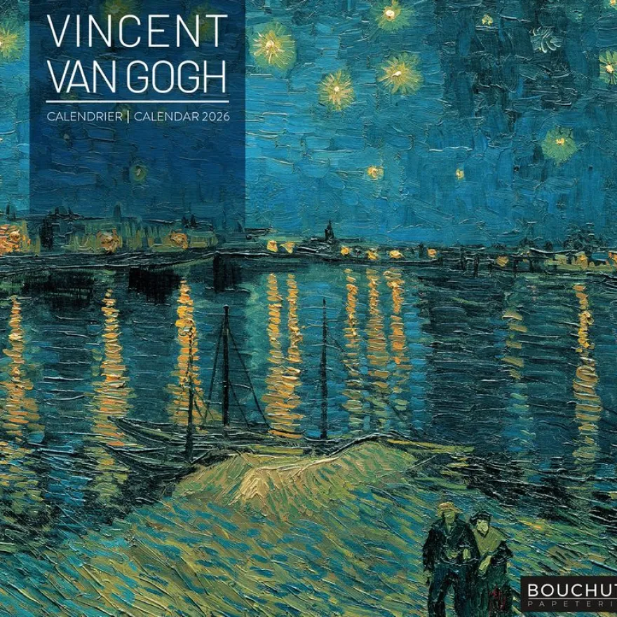 Calendrier illustré BOUCHUT 15 x 15 cm PEINTRE Vincent Van Gogh Pefc 70 %
