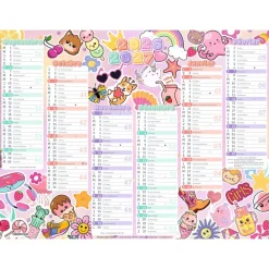 Calendrier Kawai - 6 mois par face - 32 x 42 cm - Oberthur