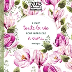 Calendrier mensuel 30x30 cm - 16 mois - Citations 2