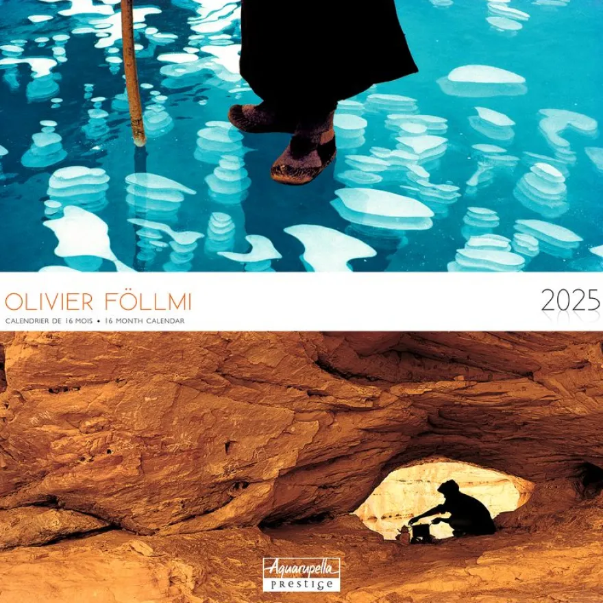 Calendrier mensuel 30x30 cm - 16 mois - Prestige Olivier Follmi