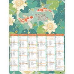 Calendrier Tokyo - 6 mois par face - 21 x 26,5 cm - Oberthur