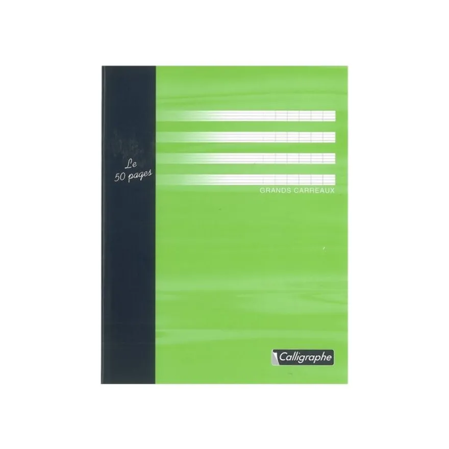 Calligraphe 7000 - Cahier de brouillon - 17 x 22 cm - 48 pages - grands carreaux (Seyes)