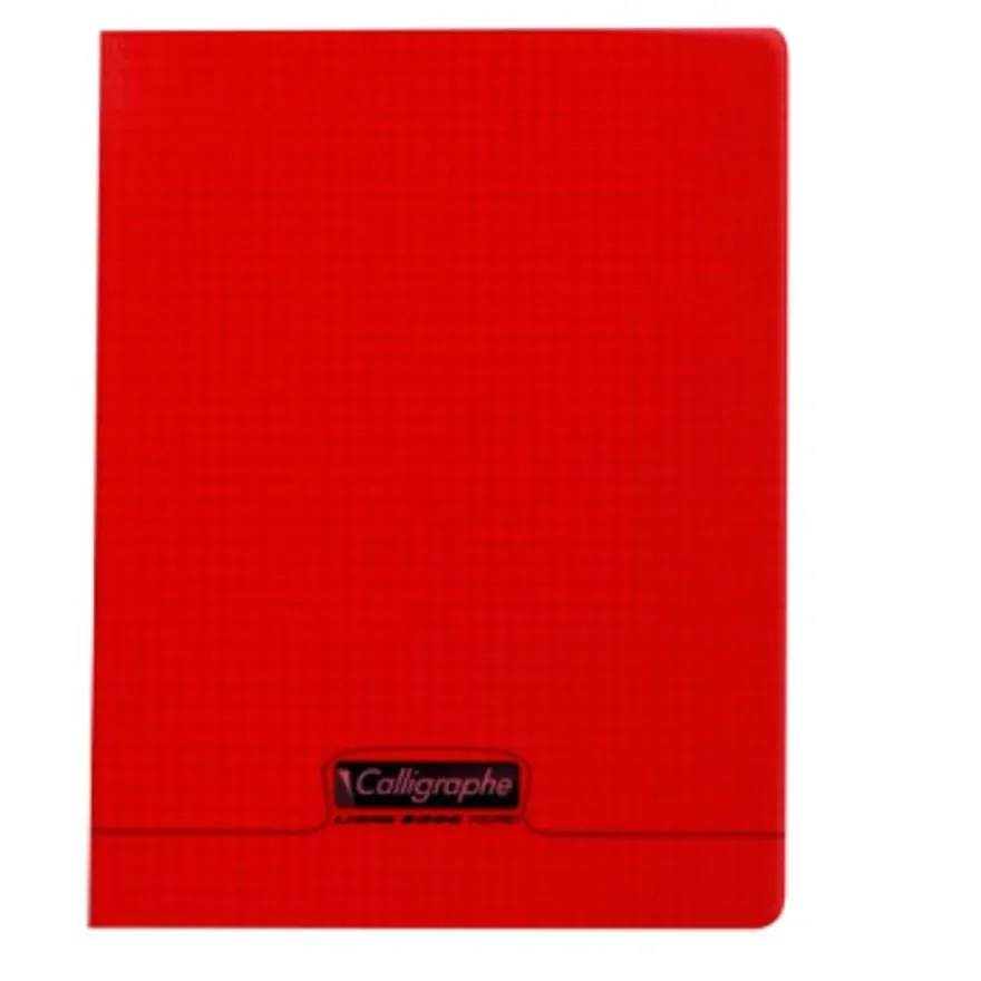 Calligraphe 8000 - Cahier polypro - 17 x 22 cm - 96 pages - petits carreaux (5x5 mm) - disponible dans différentes couleurs