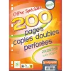 Calligraphe - copies doubles sous film - 200 pages - A4 - grands carreaux (Seyes) - perforées