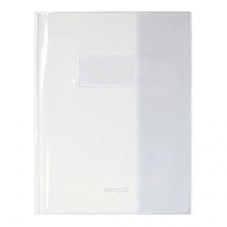 Calligraphe - Protège cahier sans rabat - 17 x 22 cm - cristalux - transparent